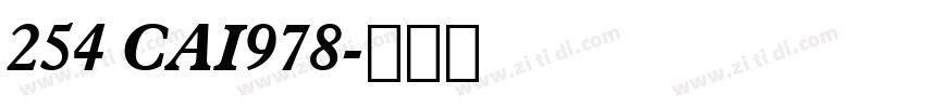 254 CAI978字体转换